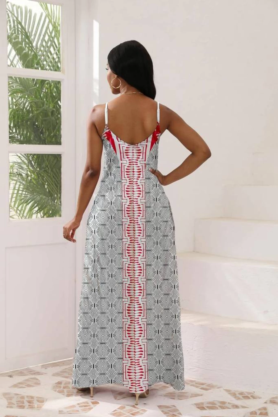 Vunahzma Women's Plus Size Casual Sleeveless Maxi Dress with Pockets - Loose Fit Long Summer Dress