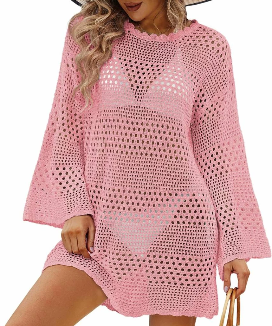 CoCozy Women's Crochet Beach Cover Up Dress - Lightweight Knitted Bikini Swimsuit Coverup for Vacation & Summer 2025