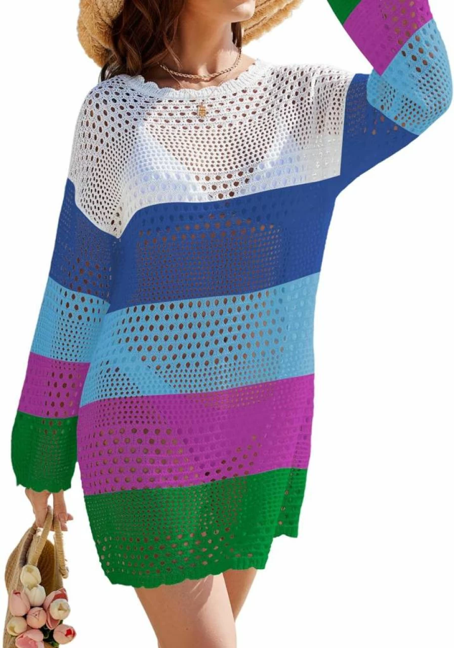 Buauty Women's Crochet Swim Cover Up Outfit - Stylish Beachwear for Summer