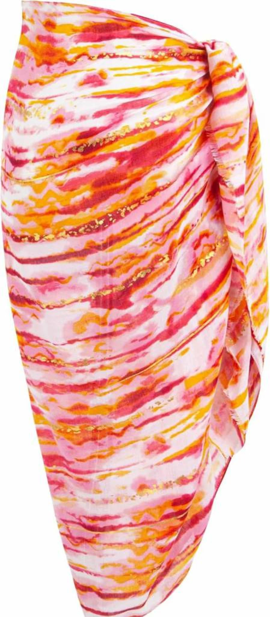 MissShorthair Women's Sheer Chiffon Beach Cover Up Pareo Sarong Wrap for Swimwear Bikini