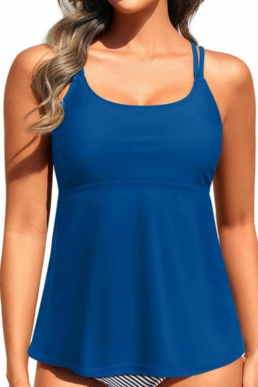 Talisea Women's Modest Underwire Tankini Top - Flowy Swimwear with Bra Support, No Bottom Included, 2025 Collection