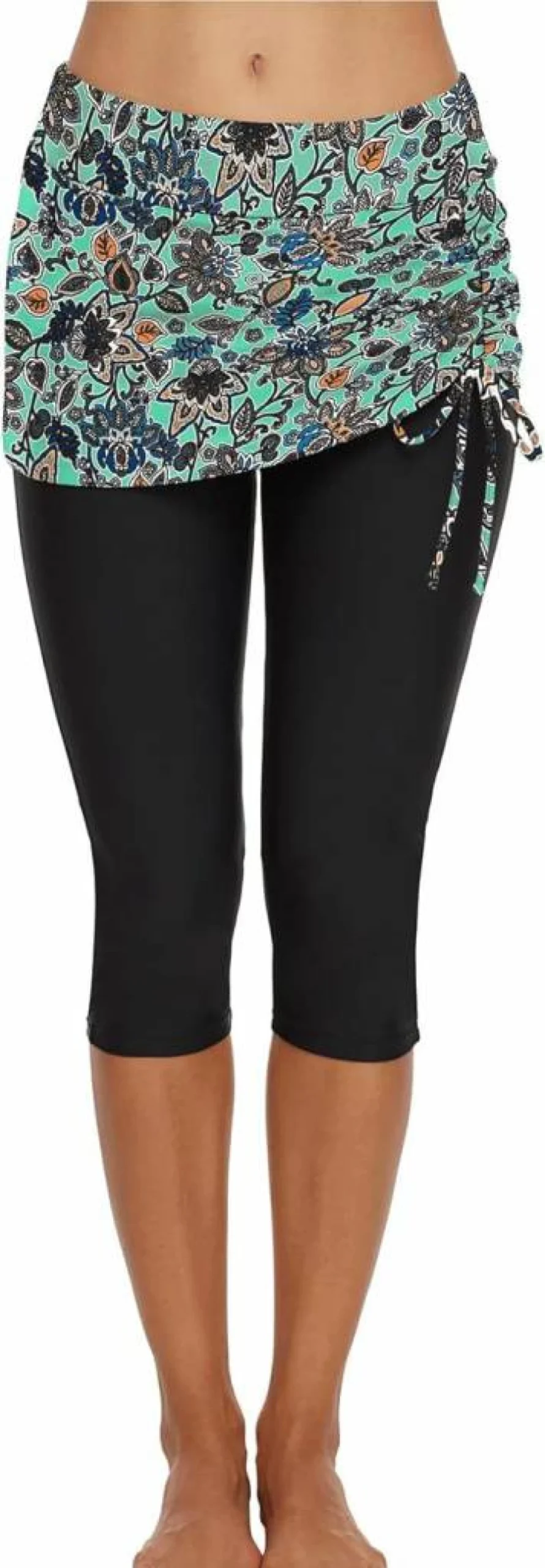 Leoparts Women's UV Protection Swim Capris - Quick Dry Surf Leggings & Board Shorts for Swimming