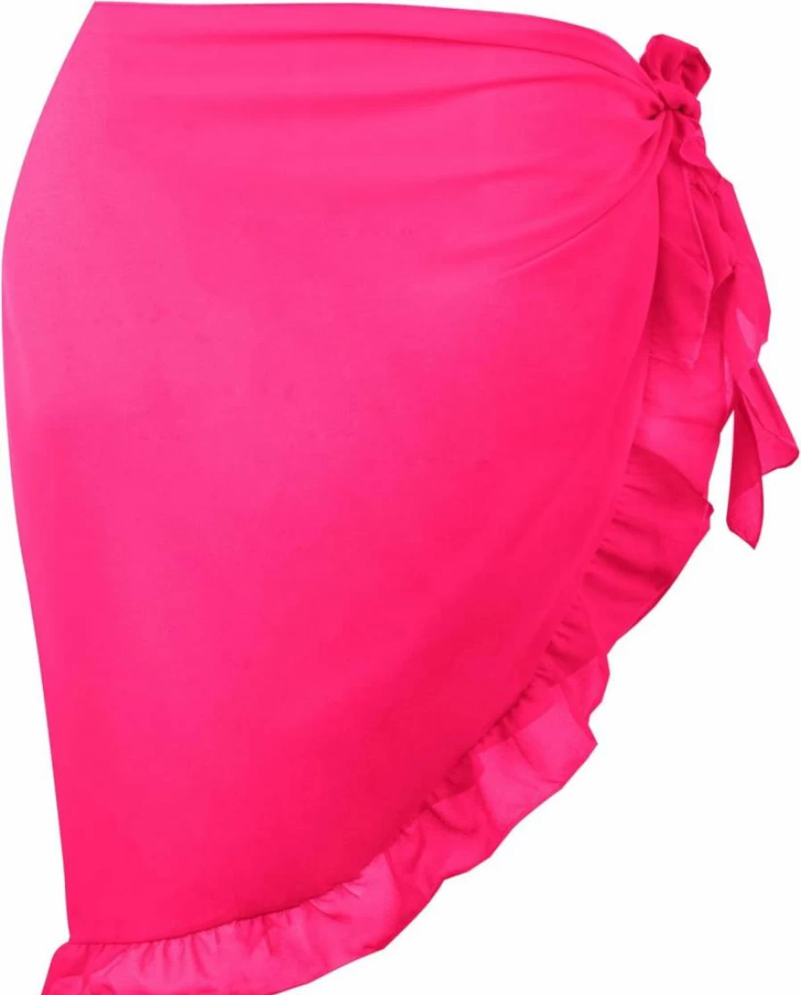 Dressever Women's Sheer Chiffon Beach Cover Up Sarong Wrap Skirt for Swimwear Bikini