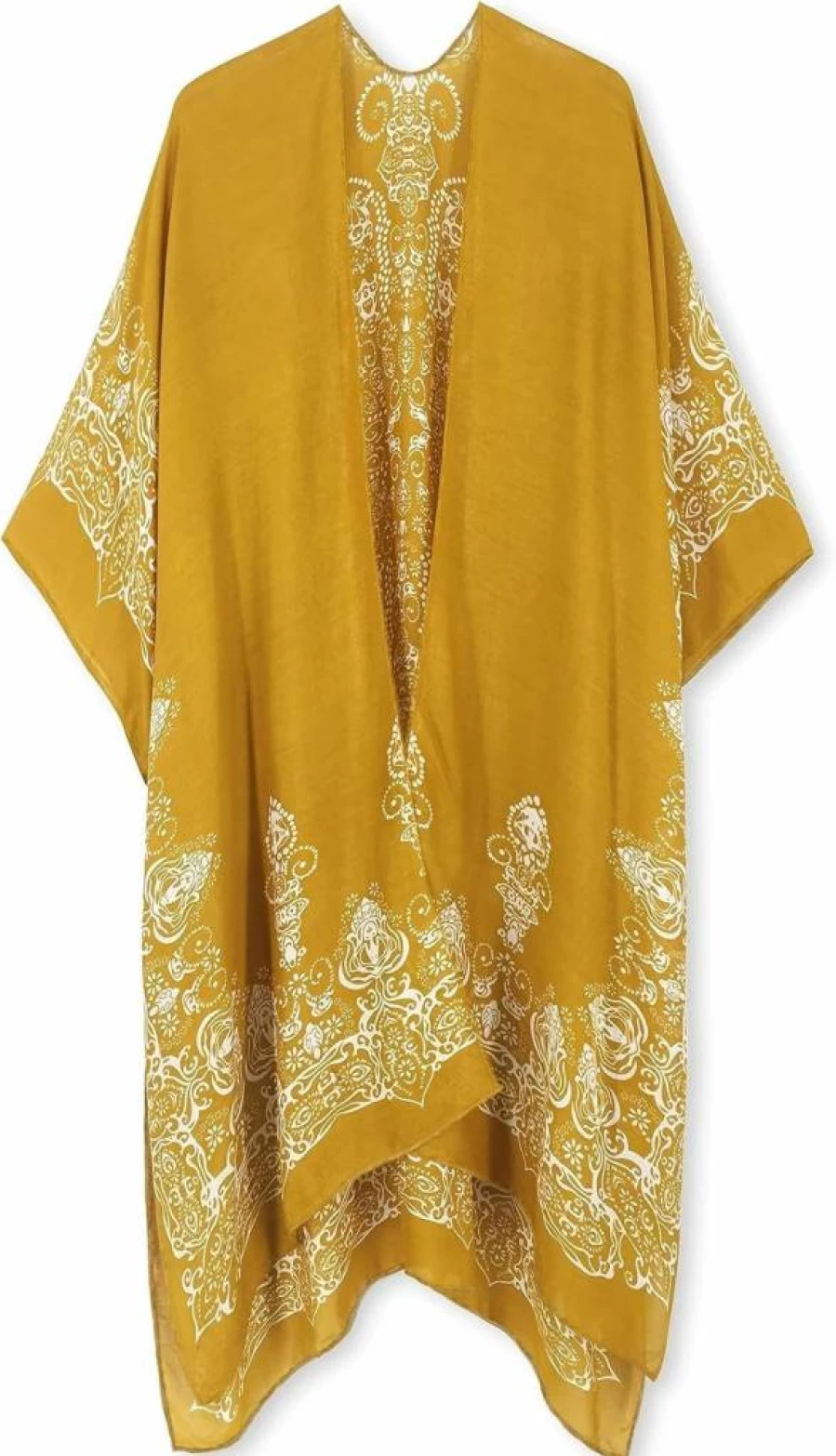Bestshe Women's Floral Kimono Cardigan - Bohemian Beach Cover Up, Casual Loose Swimsuit Wrap, Summer Fashion Outerwear