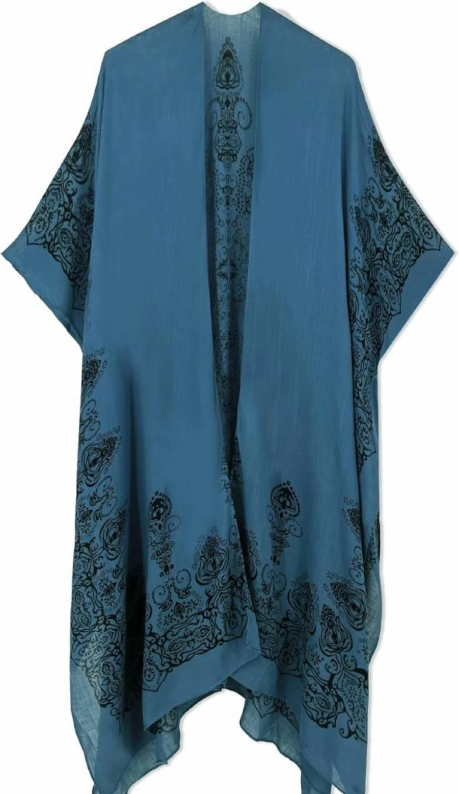 Spicy Sandia Women's Floral Kimono Cover Up - Lightweight Beach Cardigan for Swimwear & Summer