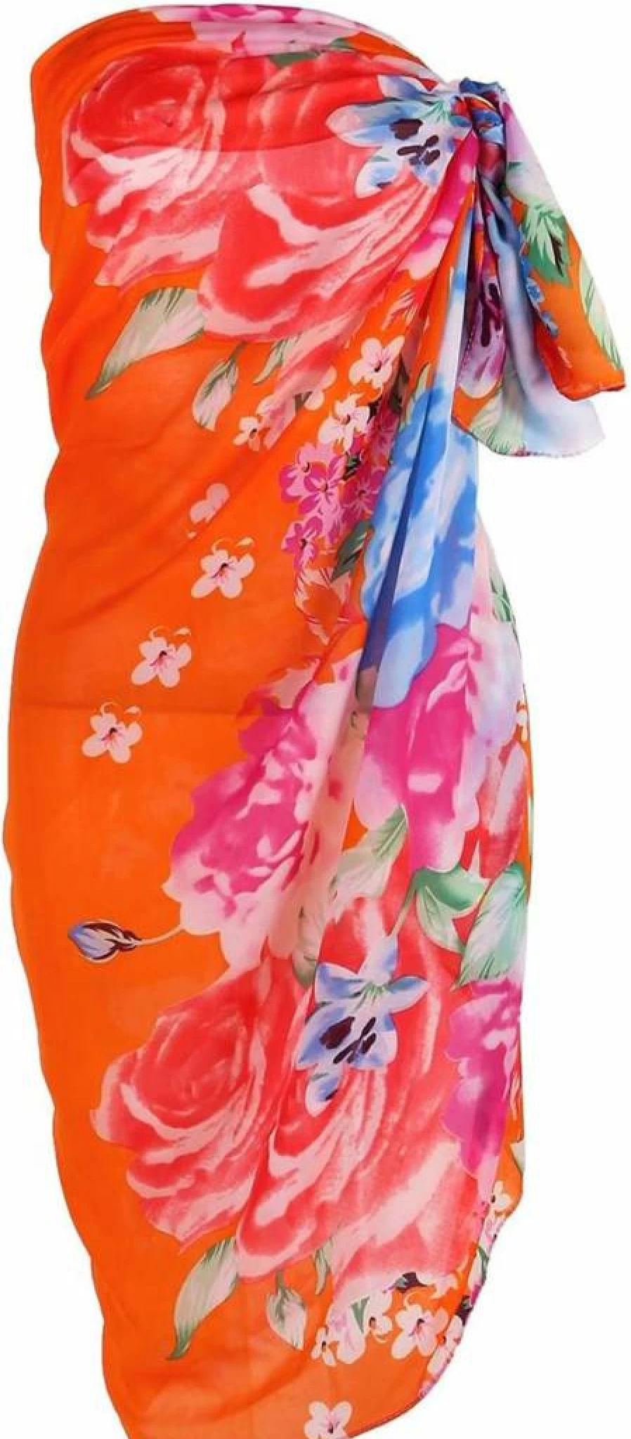 Ayliss Women's Beach Cover Up - Flowy Chiffon Sarong Wrap for Swimwear, Bikini, and Poolside