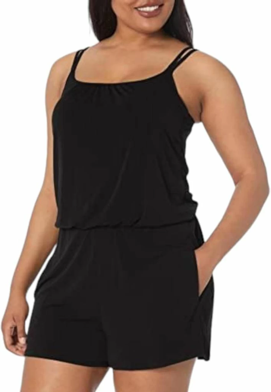 Maxine of Hollywood Women's One Piece Swimsuit - Stylish Romper for Beach & Pool