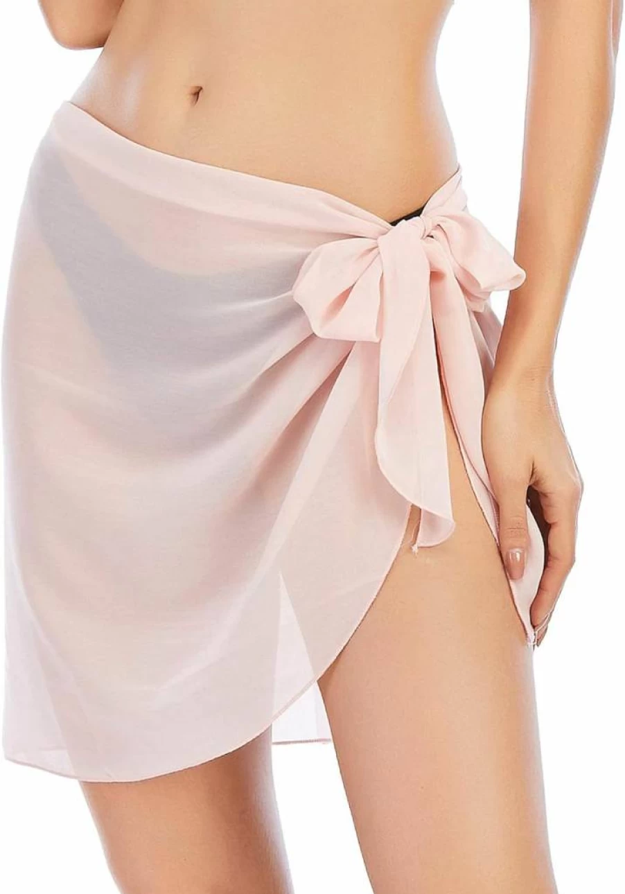 Zando Women's Semi-Sheer Beach Sarong - Bikini Cover Up Wrap Skirt for Swimwear