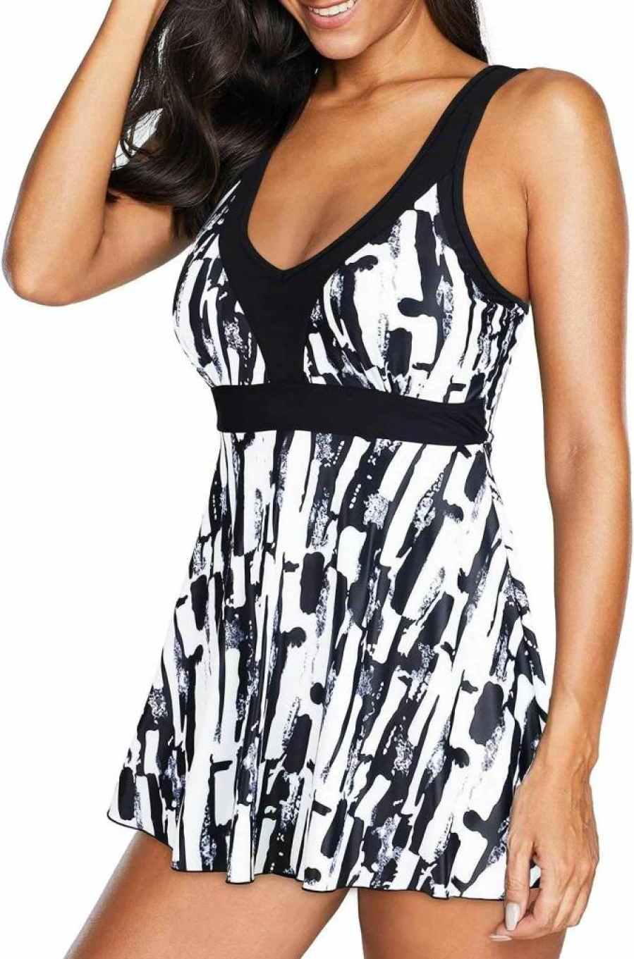 Zando Women's One Piece Swimsuit 2025 - Tummy Control Swim Dress with Skirt | Bathing Suits for Women