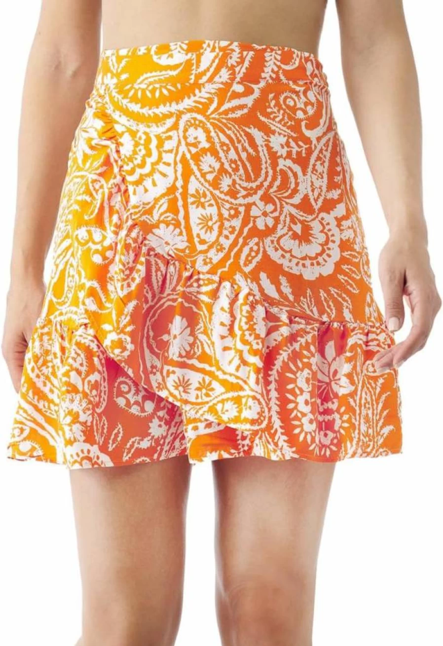 MELIFLUOS Women's Lightweight Beach Sarong Skirt - Breathable Bikini Cover Up, Swimwear Wrap, Spanish Design