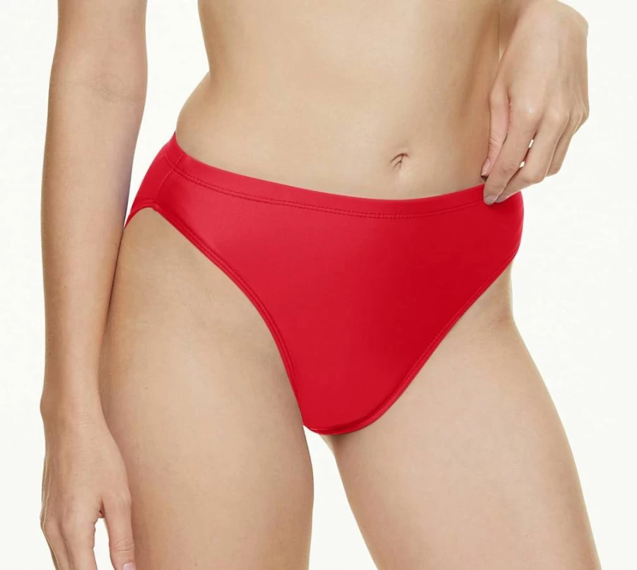 Annbon Women's High Waist Bikini Bottoms - Mid Rise Swimwear for Women - Comfortable Tankini Swim Bottom