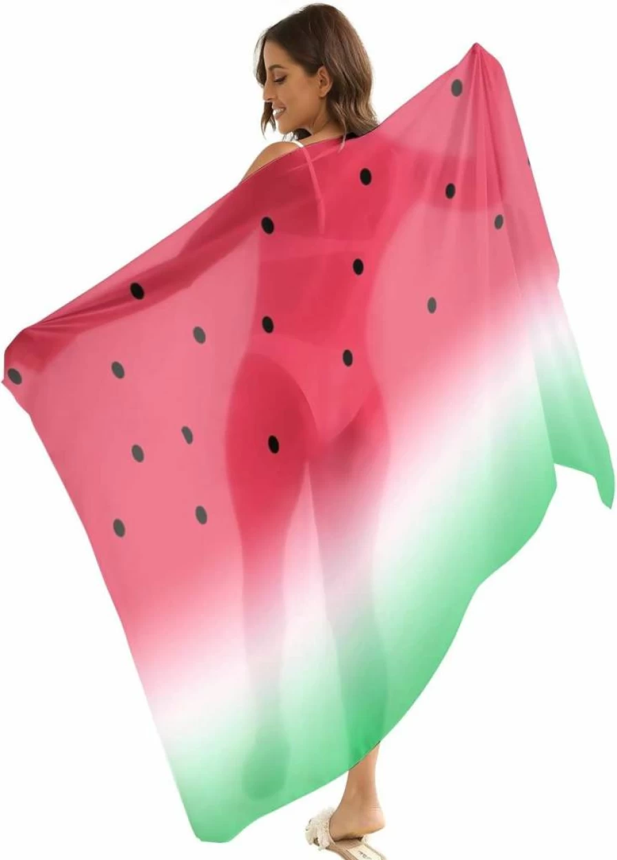 Jdadrh Women's Long Chiffon Sarong Wrap - Beach Cover Up, Swimsuit Skirt, Summer Beachwear