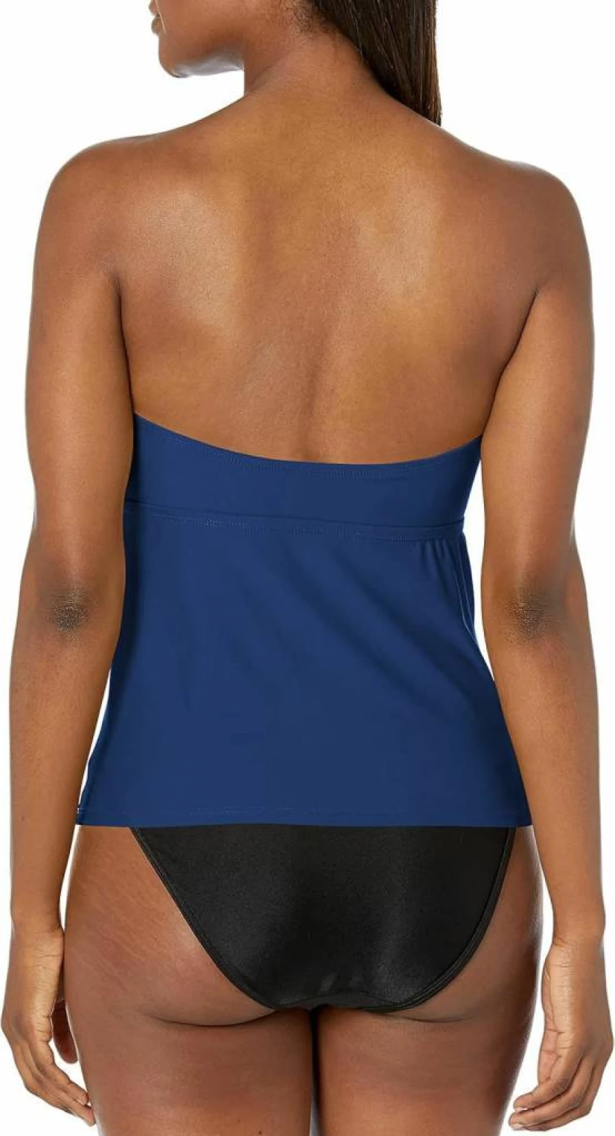 Catalina Women's Bandeau Twist Front Tankini Swimsuit - Standard Fit Swimwear
