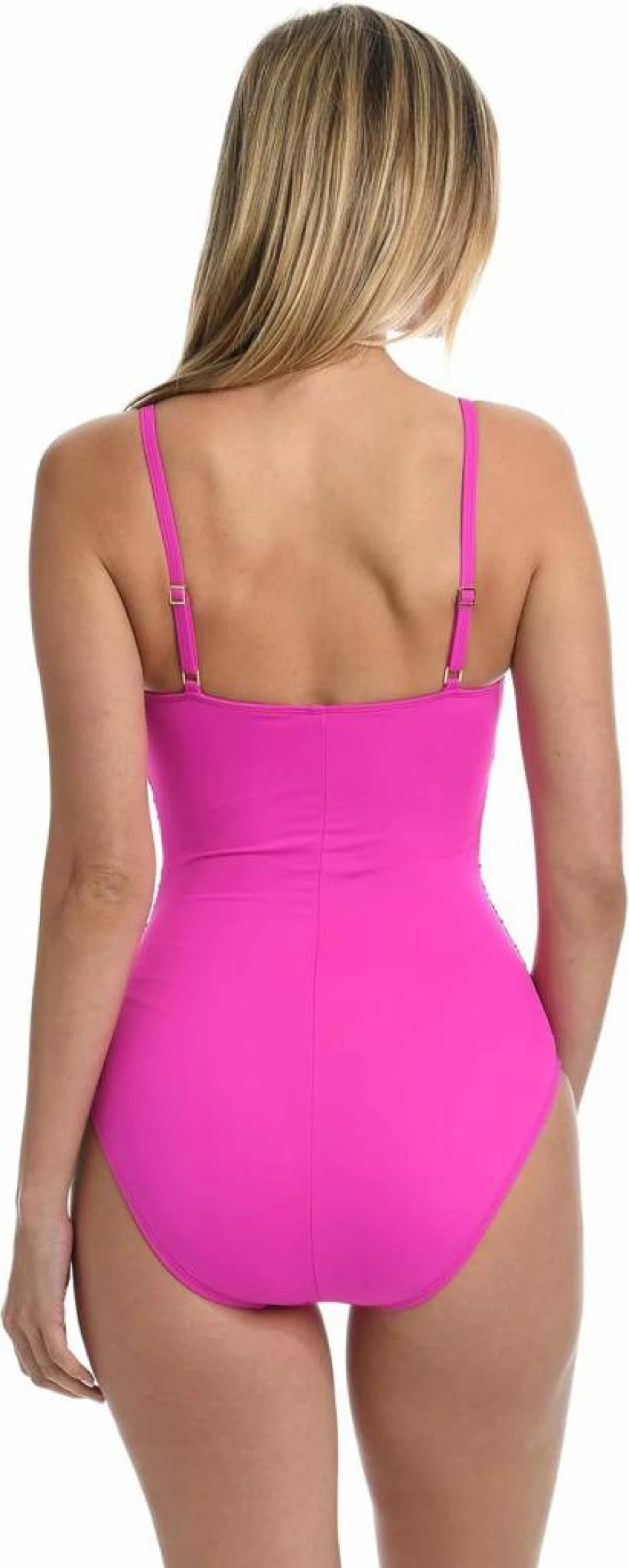 La Blanca Women's Island Goddess One Piece Swimsuit - Shirred Side Bathing Suit for Women