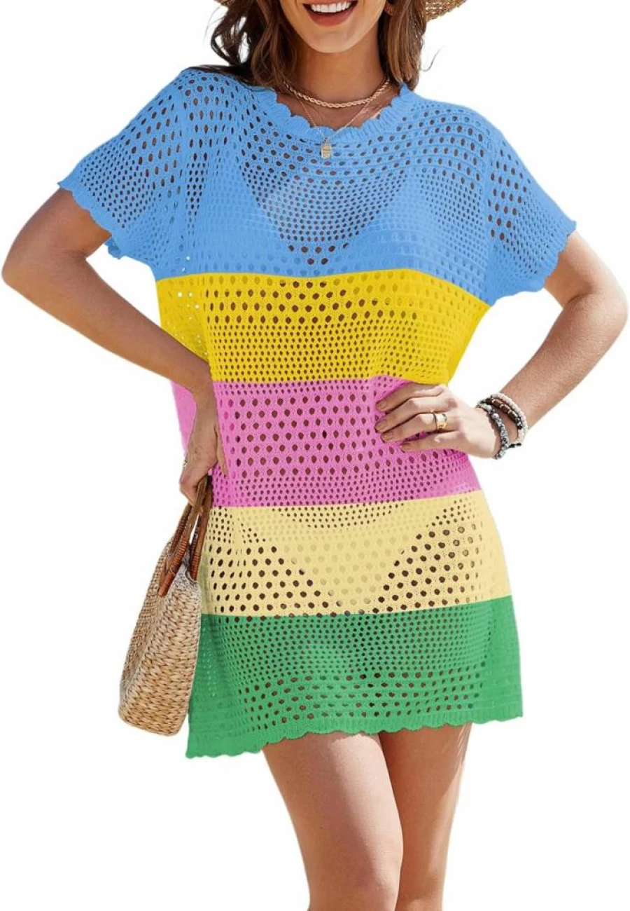 Buauty Women's Crochet Swimwear Cover Up - Bikini Beach Dress & Bathing Suit 2025