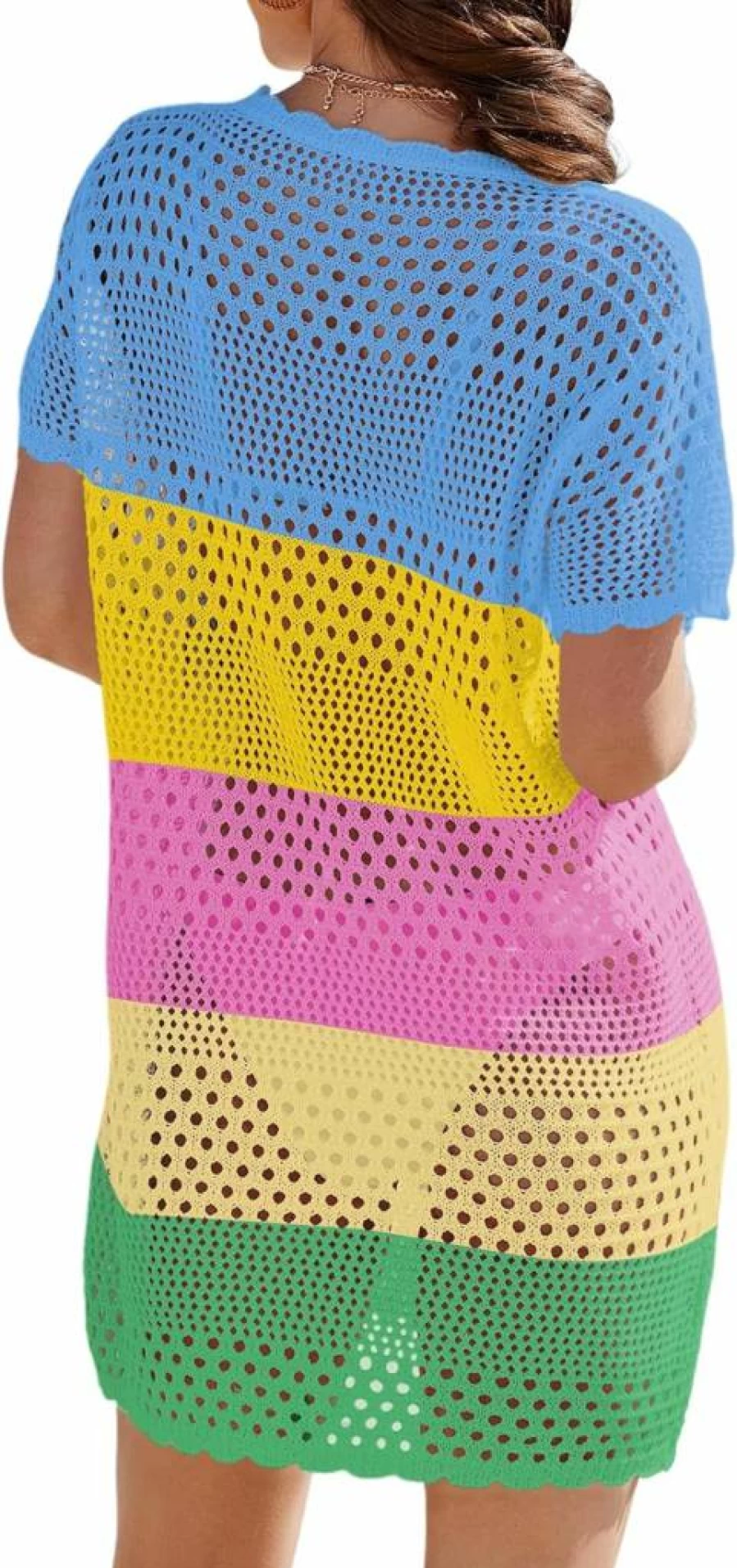 Buauty Women's Crochet Swimwear Cover Up - Bikini Beach Dress & Bathing Suit 2025