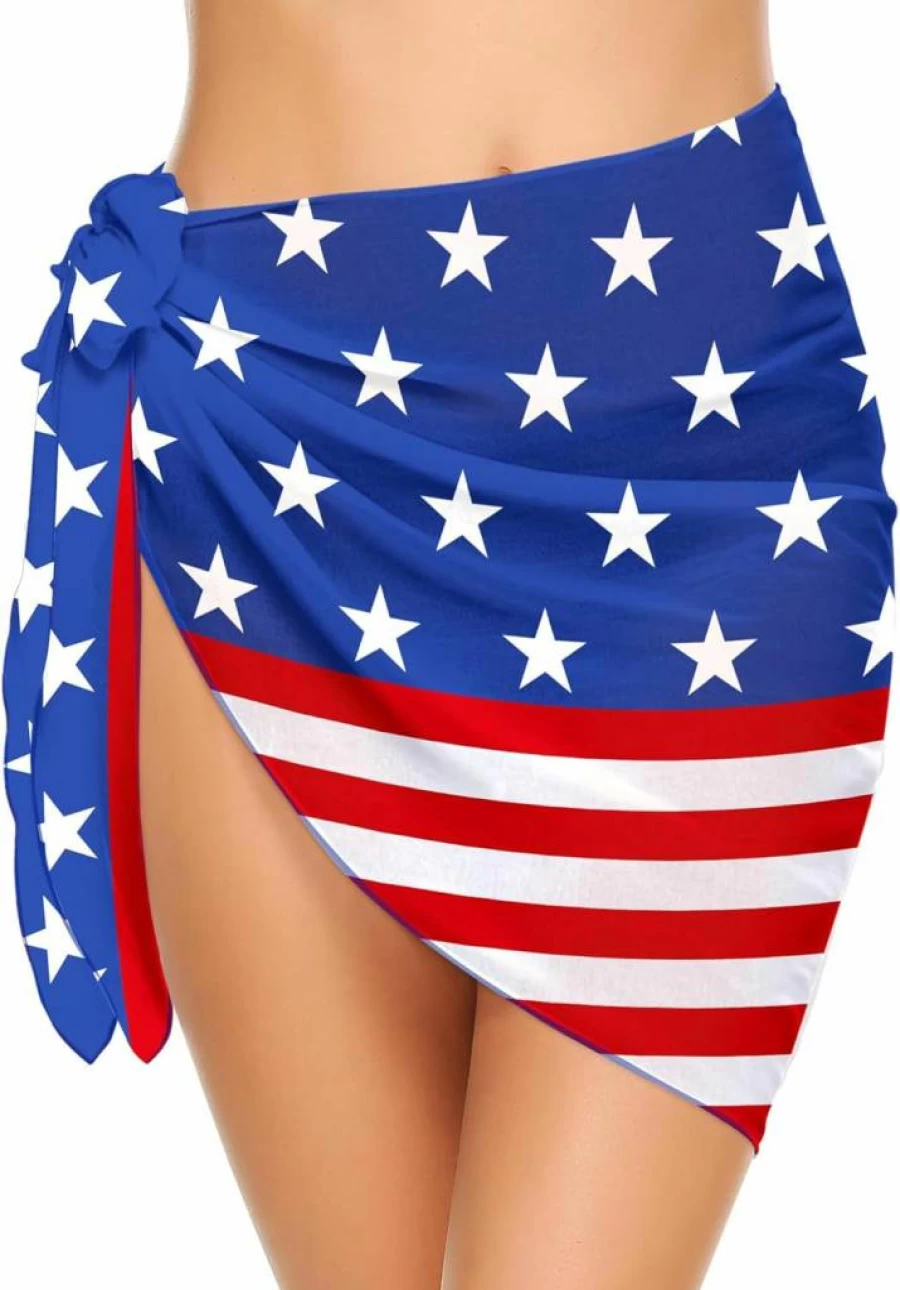 Ekouaer Women's Chiffon Beach Cover Up Sarong - Lightweight Bikini Wrap Swimwear Cover-Up for Women Sizes S-3XL