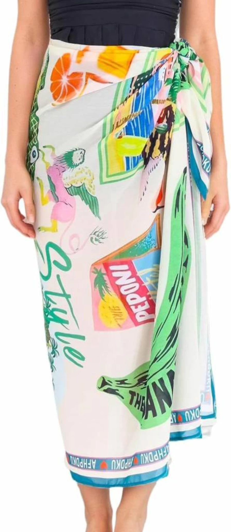 FOTN Tropical Beach Sarong Wrap for Women - Floral Printed Long Bikini Cover Up, Bathing Suit Skirt, Vacation Swimwear 2025